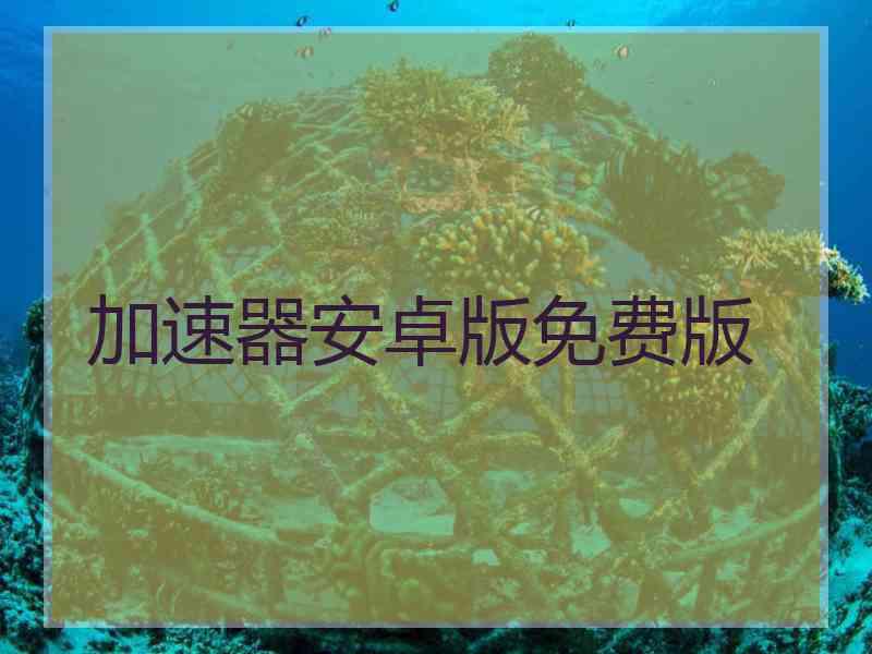 加速器安卓版免费版