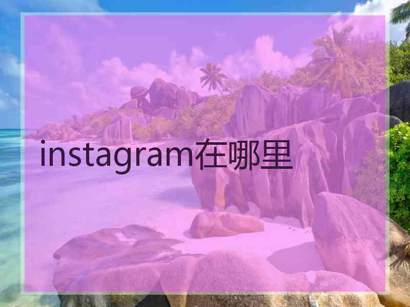 instagram在哪里